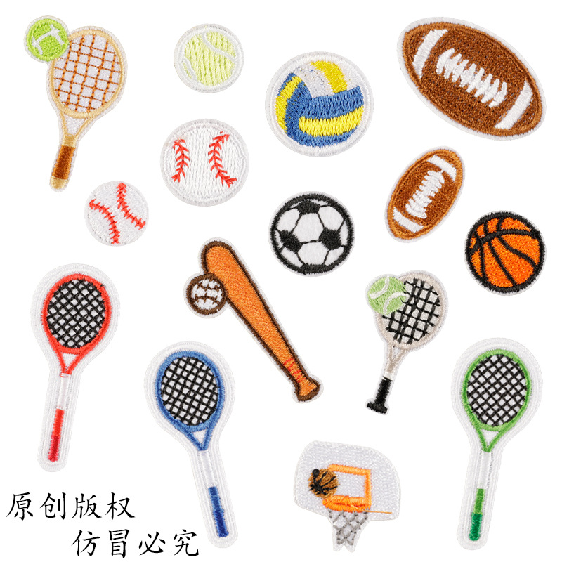 Table Tennis Olympics - 100 pz/lotto Creativo Ricamo Patch Palla