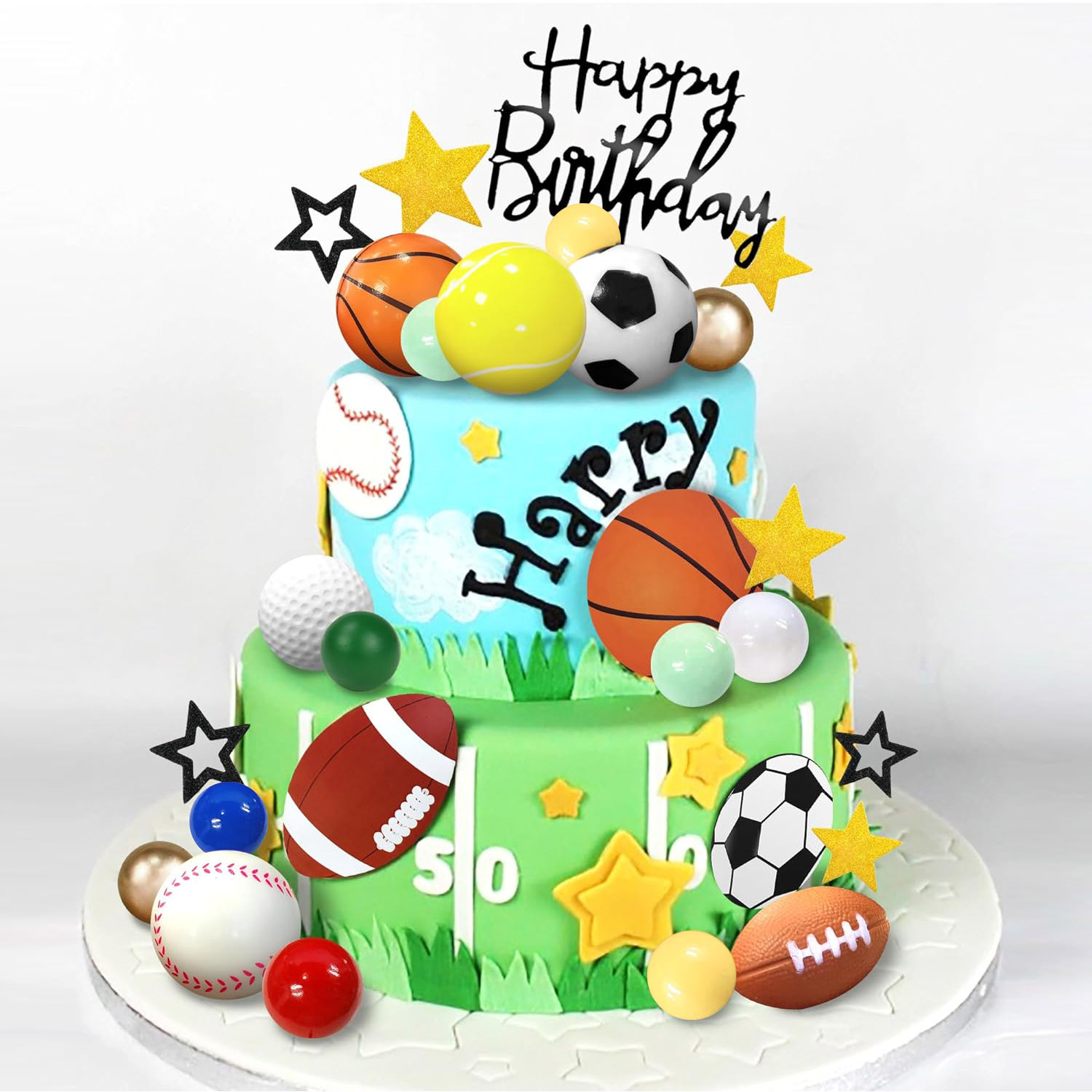 Table Tennis Zhang Jike - 37 pezzi Decorazione torta sportiva con