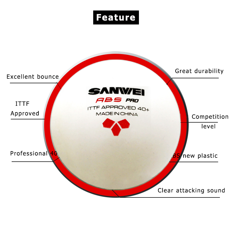SANWEI ABS PRO 3-Star 40+ Pall - Table Tennis Olympics recensione e prezzo